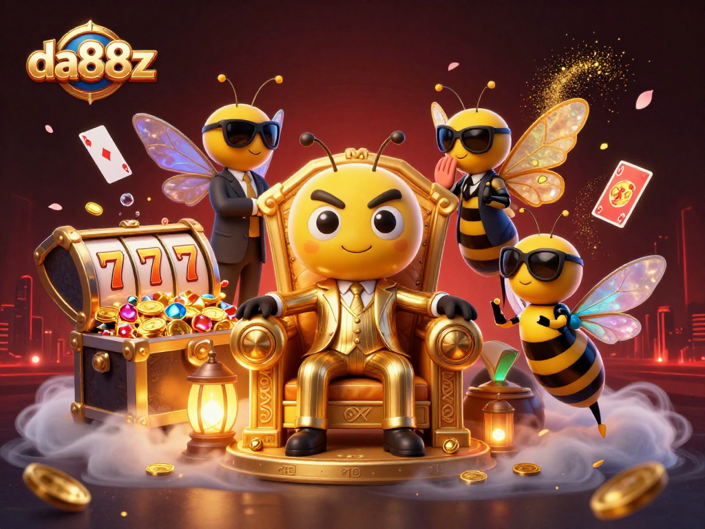 Experience thrilling gameplay at da88z with an engaging casino atmosphere illustrated in vibrant detail.