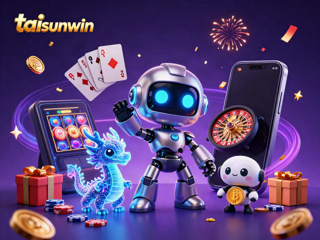 Engage with tai sunwin by exploring an immersive 3D casino scene teeming with excitement and high-stakes action.