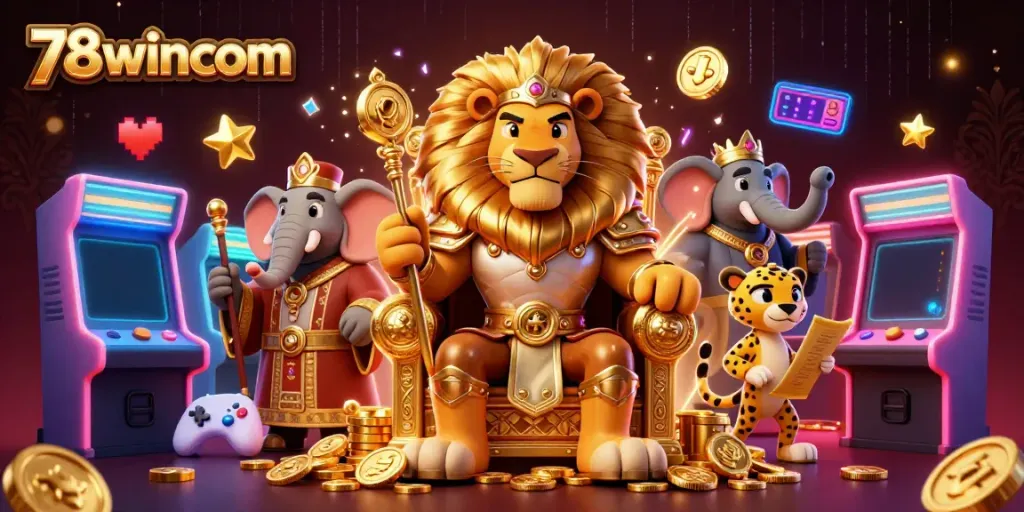 Experience thrilling gameplay at 78wincom with vibrant characters and dynamic casino elements.