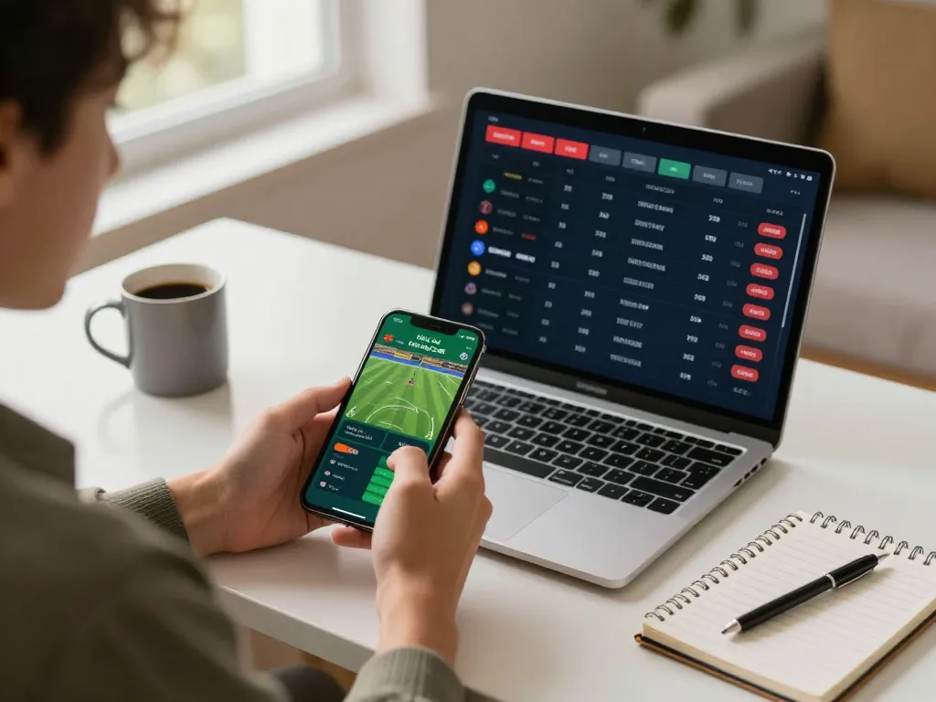 Engaging in mobile sports betting with CM88 app, showcasing live odds and strategies.