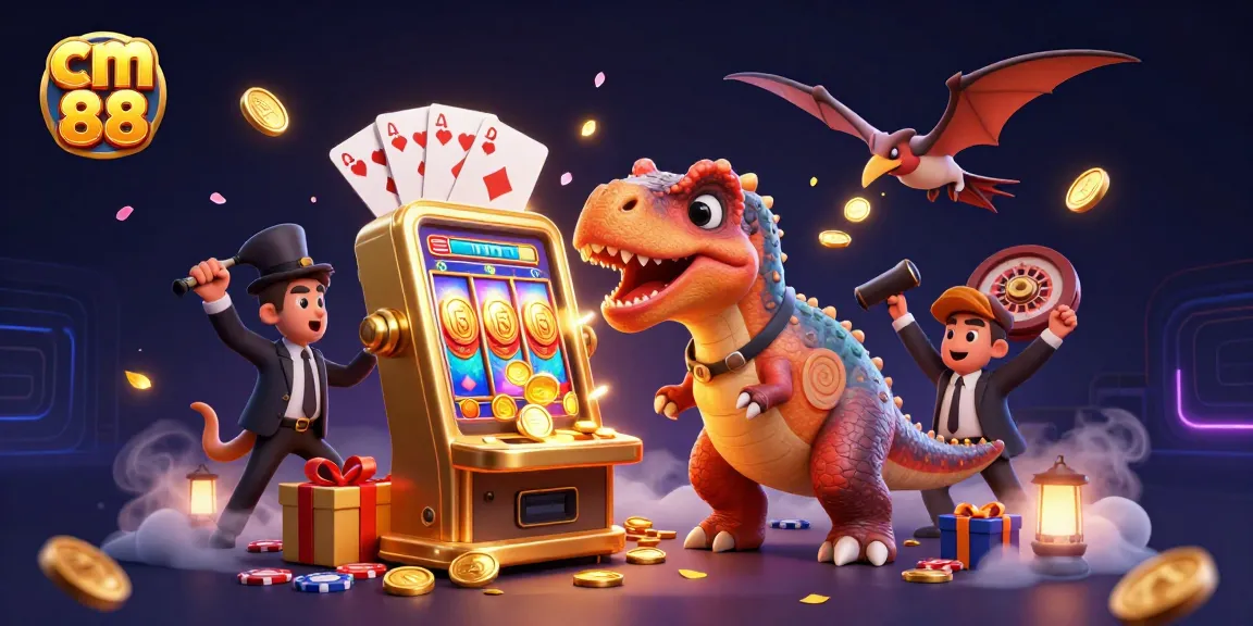 Catch exciting jackpots at cm 88 with a dynamic casino scene packed with vibrant gaming elements.