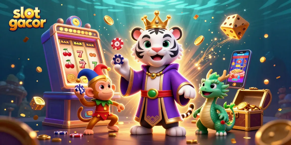 Experience the thrill of slot gacor gaming with a magnificent jackpot explosion in this vibrant illustration.