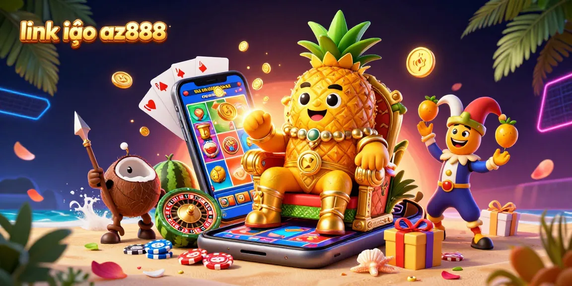 Engage with exciting casino adventures at link vào az888 featuring a vibrant tropical scene packed with golden treasures and gaming action.