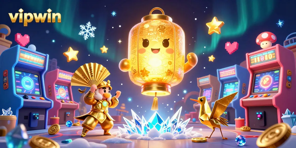 Experience thrilling gameplay at vipwin with vibrant casino elements and animated characters.