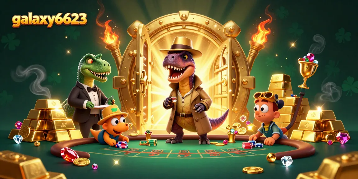Experience thrilling gameplay at galaxy6623 as cartoon characters engage in high-stakes gaming.