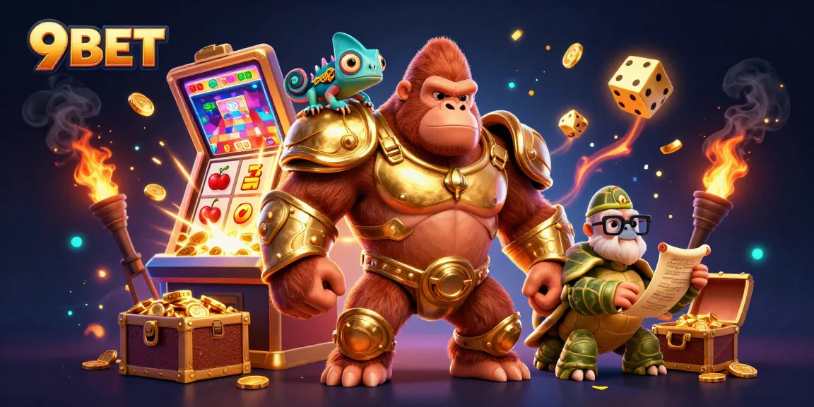 Experience thrilling wins with 9BET in this vibrant, action-packed casino scene.
