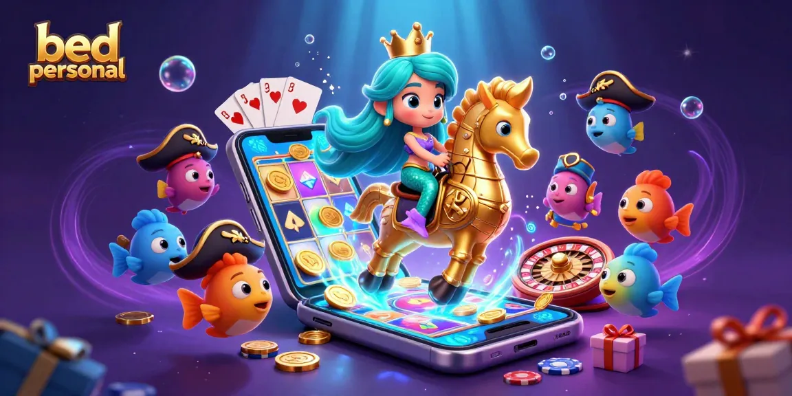 Experience betting excitement on bed personal with a lively mermaid and dynamic casino elements.
