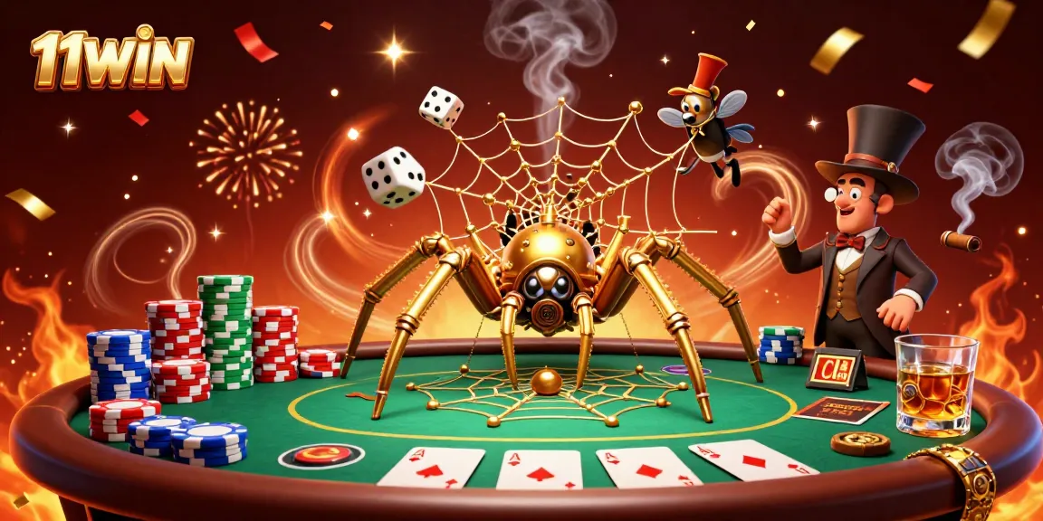Engage in thrilling gameplay at 11WIN with steampunk elements and vibrant casino action.
