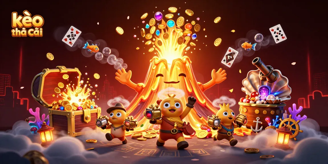 Experience thrilling action with kèo nhà cái amidst a dynamic eruption of treasure!